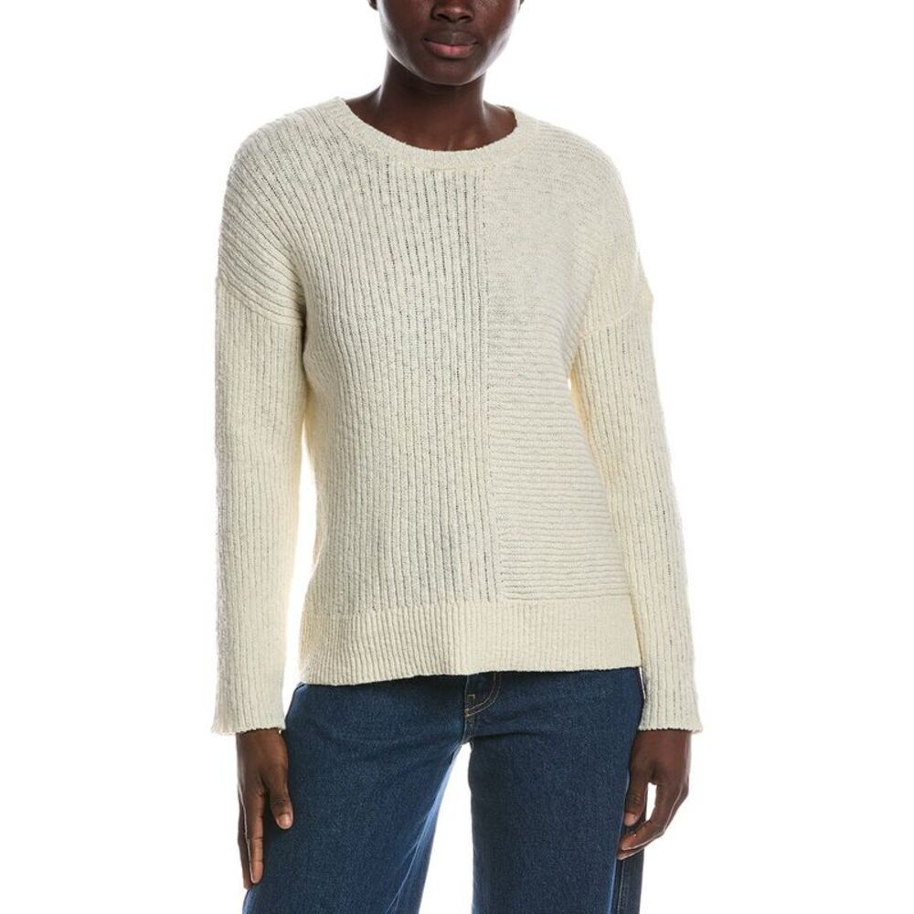 Eileen Fisher Womens  Crewneck Sweater, White